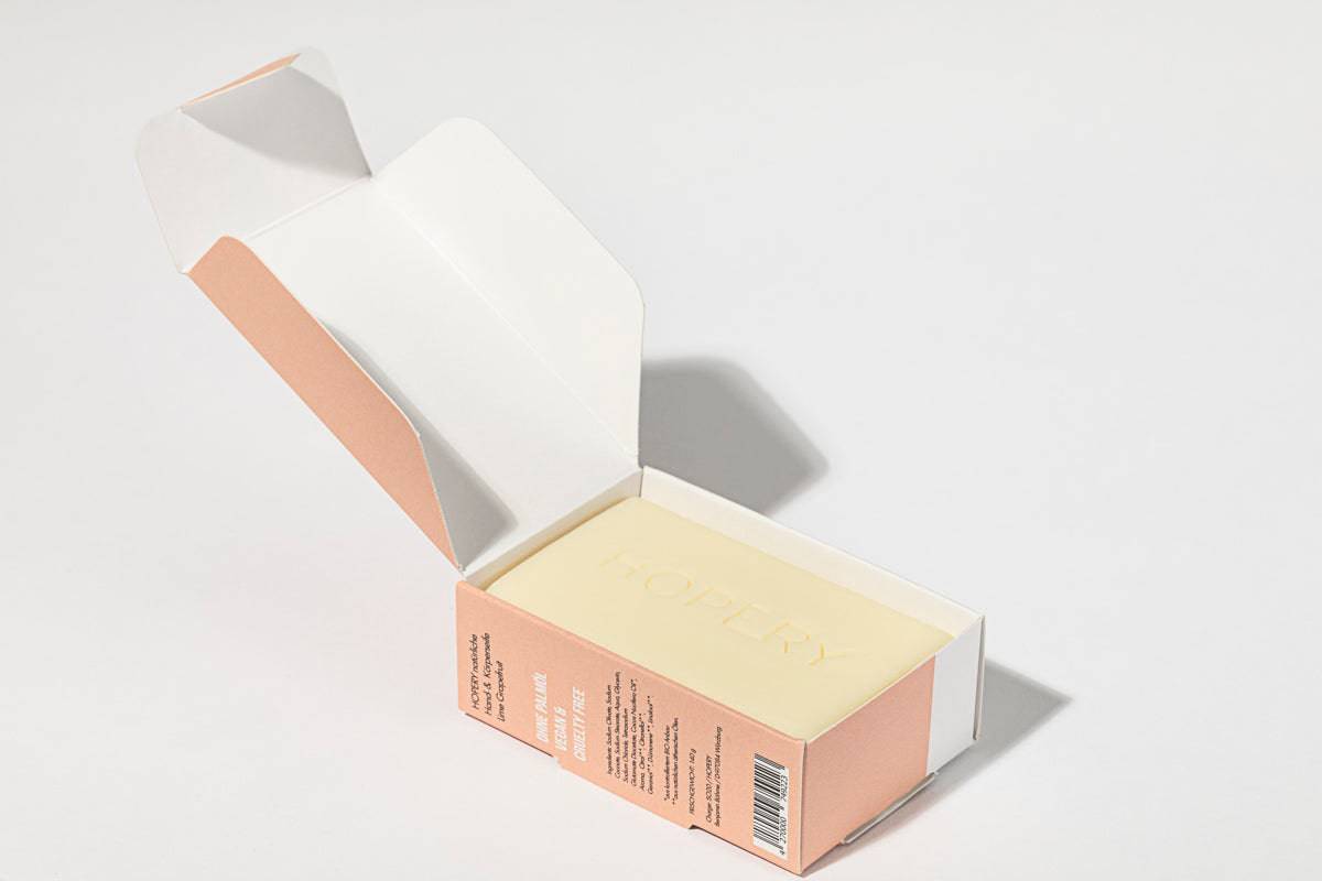 HOPERY - Natural & Friendly Bar Soap Lime Grapefruit 140 g - WERTE FREUNDE