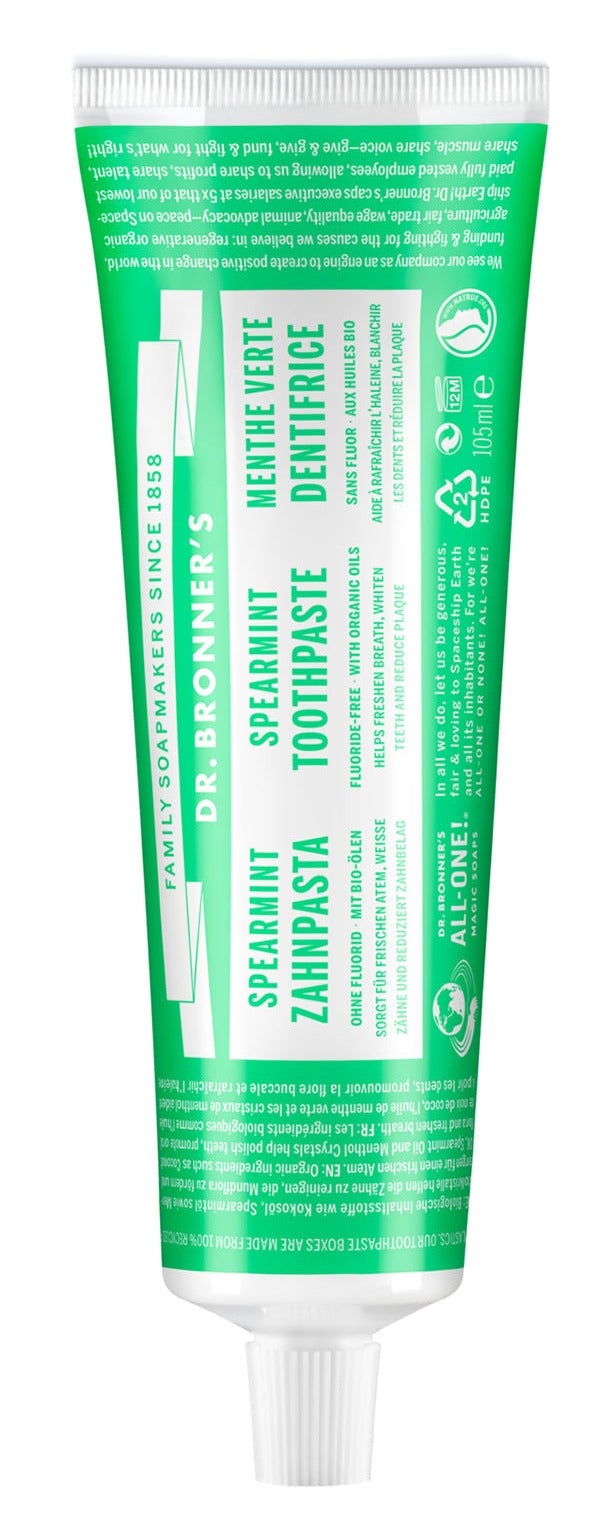 Dr. Bronner´s - Zahnpasta Spearmint 105 ml - WERTE FREUNDE