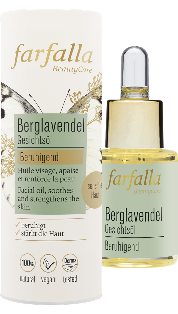 farfalla - Berglavendel Gesichtsöl 15ml - WERTE FREUNDE