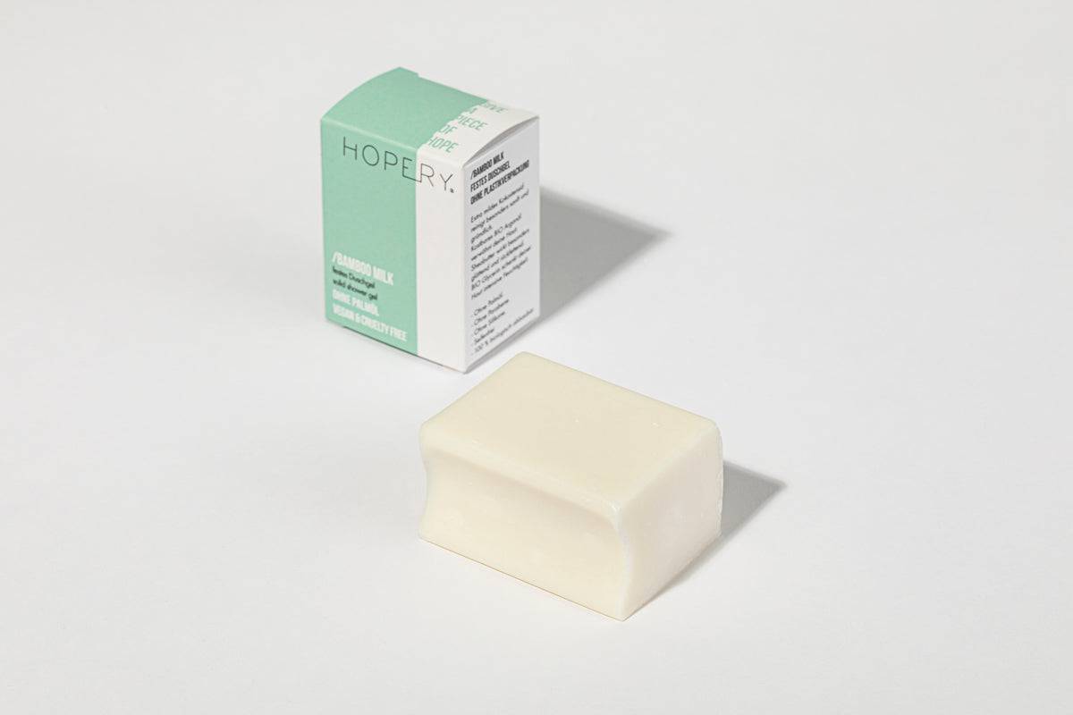 HOPERY - Festes Duschgel Bamboo Milk 100g - WERTE FREUNDE