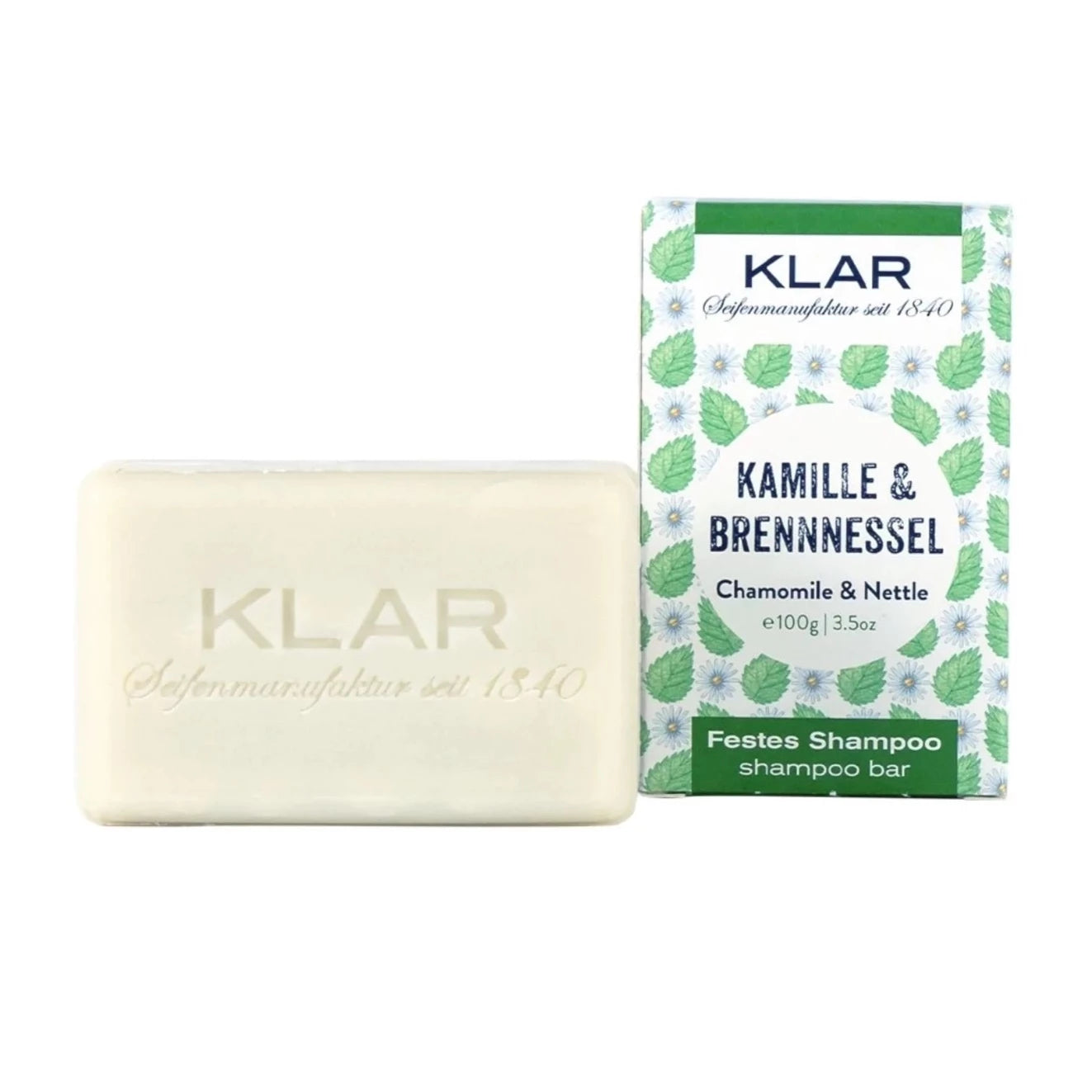 Klar's - festes Shampoo Kamille & Brennnessel 100g - WERTE FREUNDE
