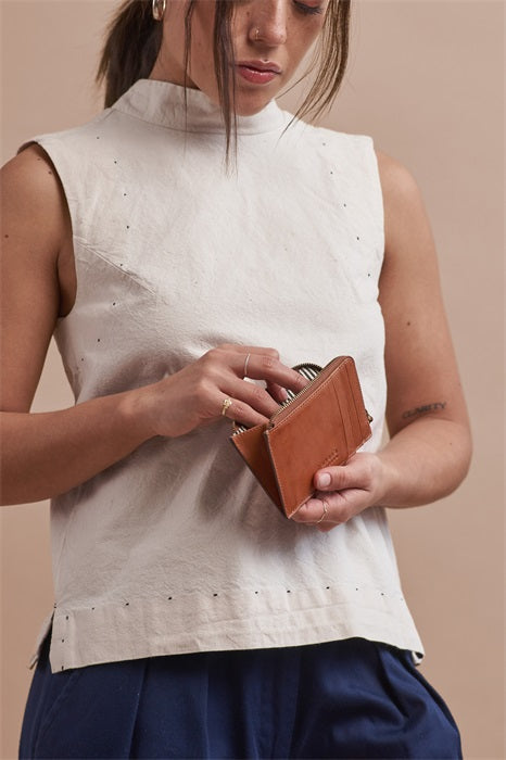 O MY BAG - Lola Coin Purse Cognac Classic - WERTE FREUNDE