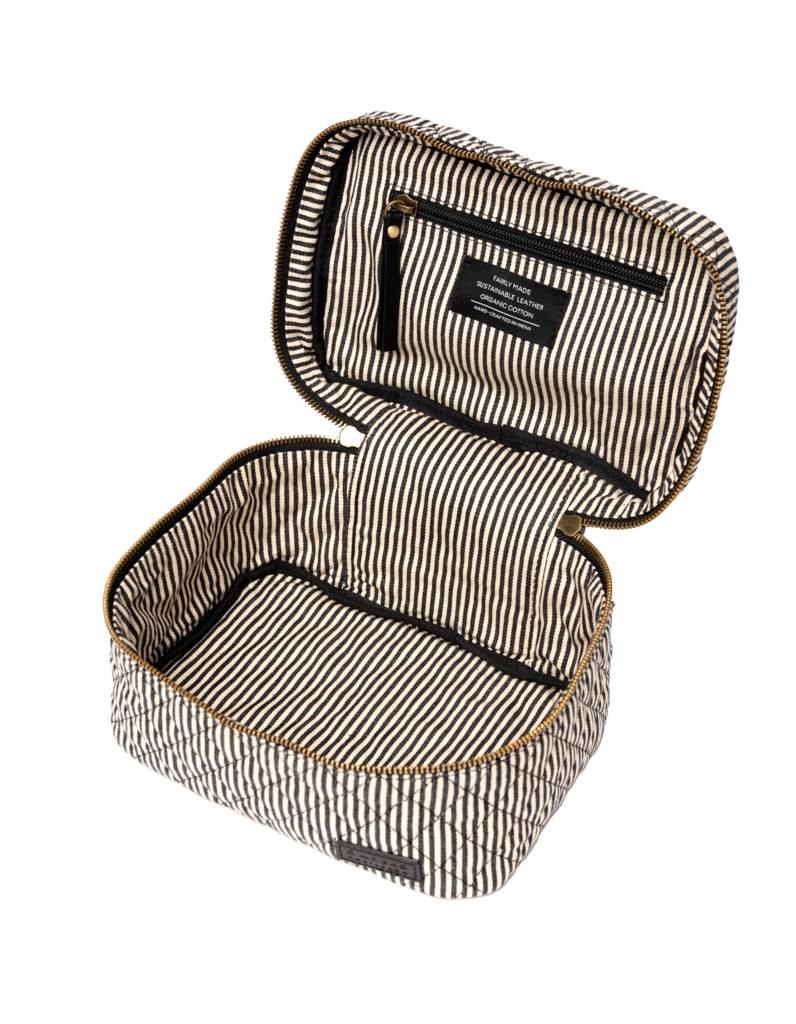 O MY BAG - ELISE MAKEUP BAG Cottton / Classic Black - WERTE FREUNDE