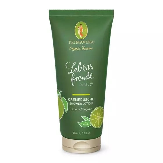 Primavera - Cremedusche Lebensfreude Limette & Ingwer 200 ml - WERTE FREUNDE