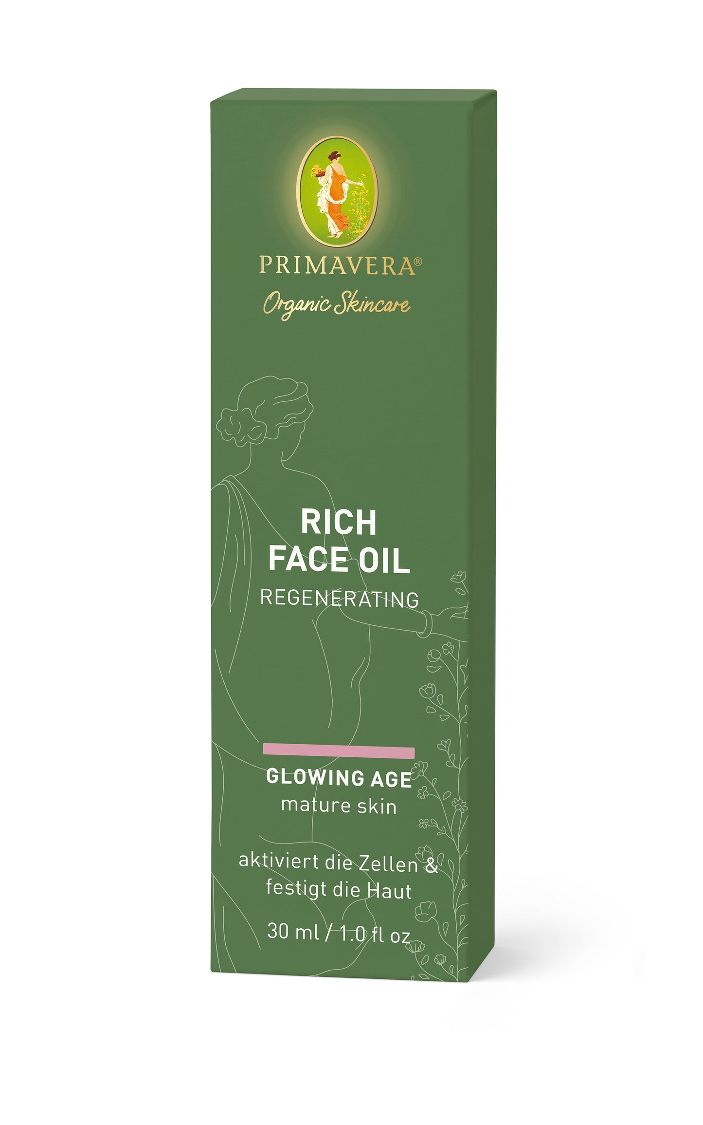 Primavera - Glowing Age - Rich Face Oil - Regenerating 30 ml - WERTE FREUNDE