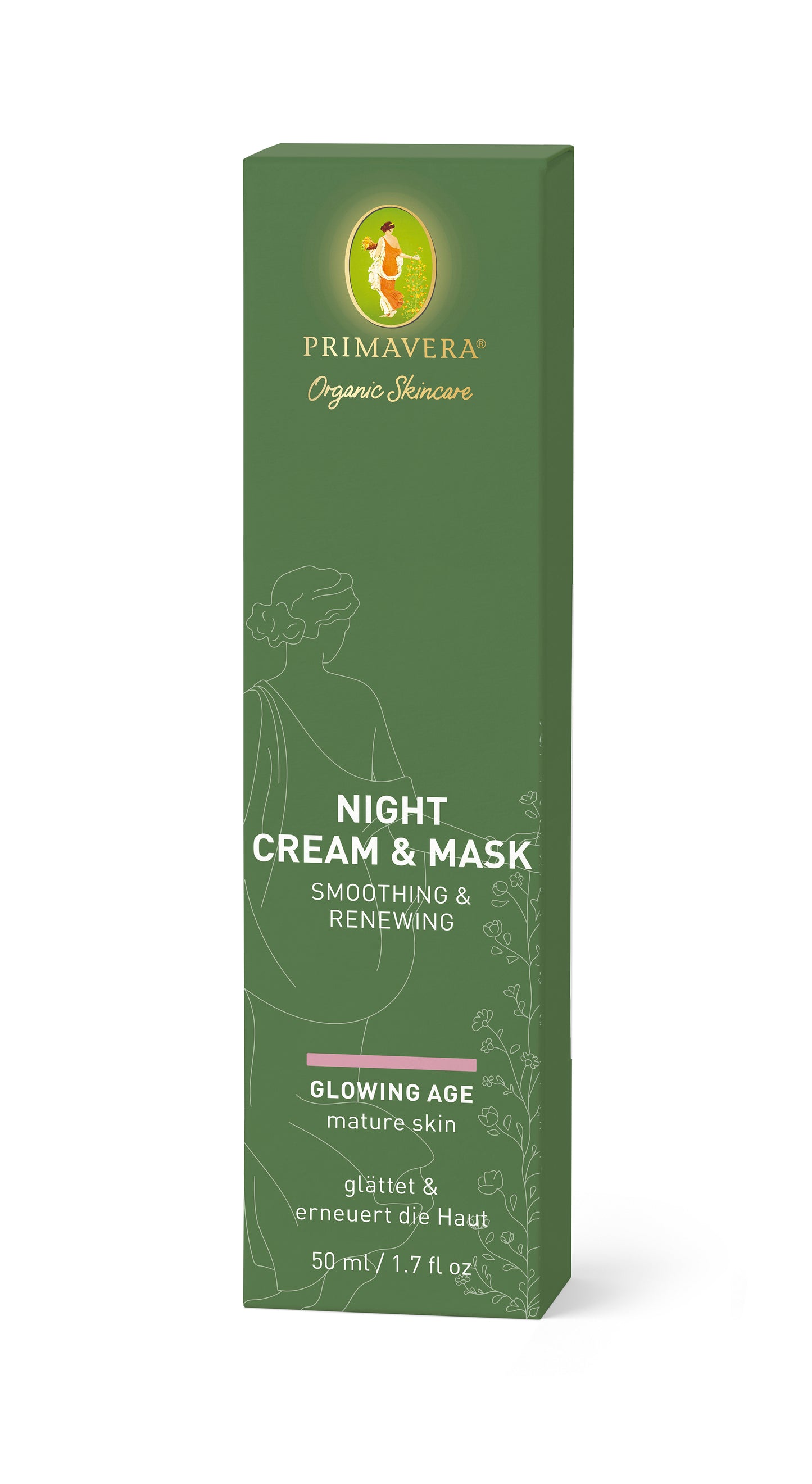 Primavera - Glowing Age - Night Cream & Mask Smoothing & Renewing 50 ml - WERTE FREUNDE