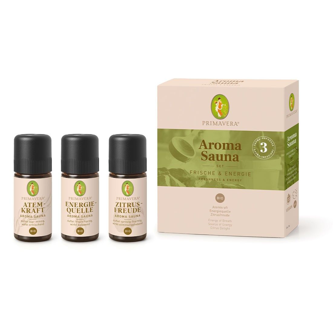 Primavera - Aroma Sauna Set Frische & Energie 1 Stk. - WERTE FREUNDE