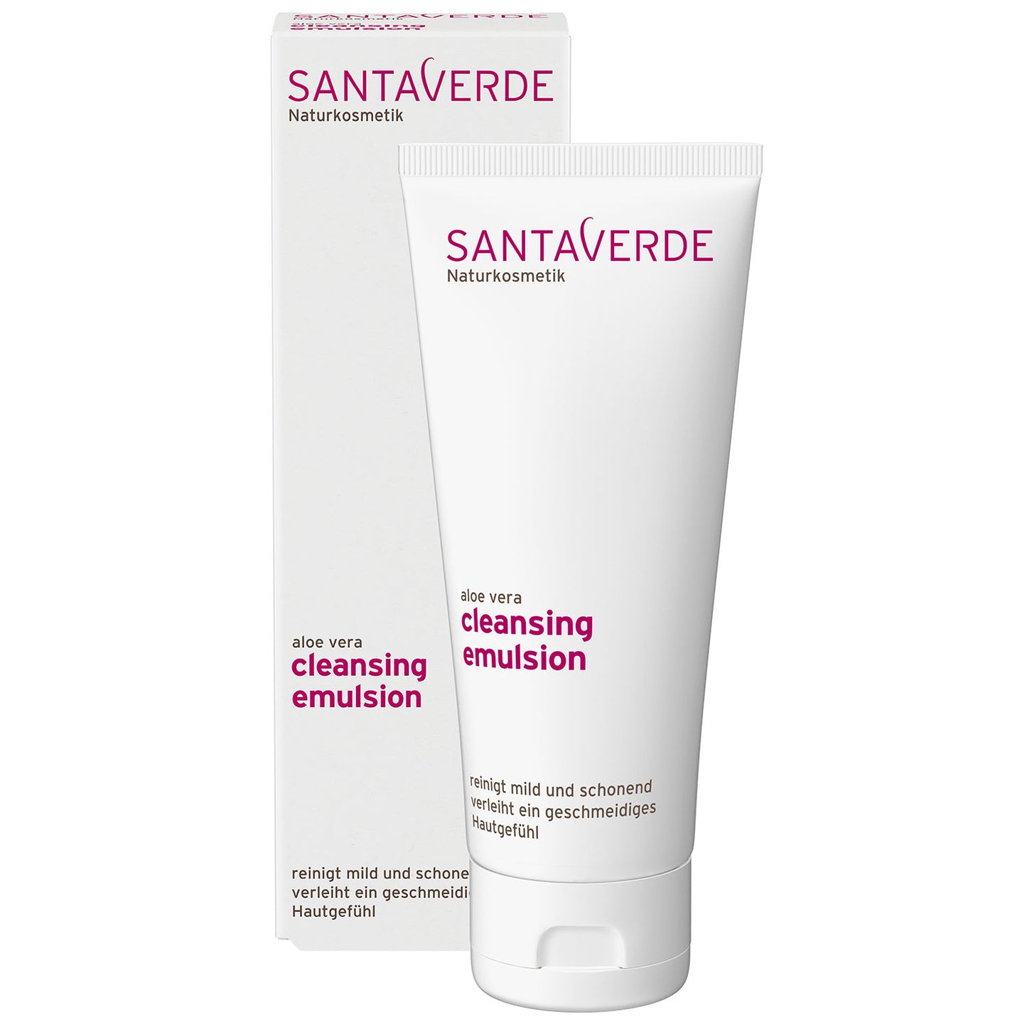 Santaverde - Aloe Vera Reinigungsemulsion - Sanfte Reinigung - 100 ml - WERTE FREUNDE