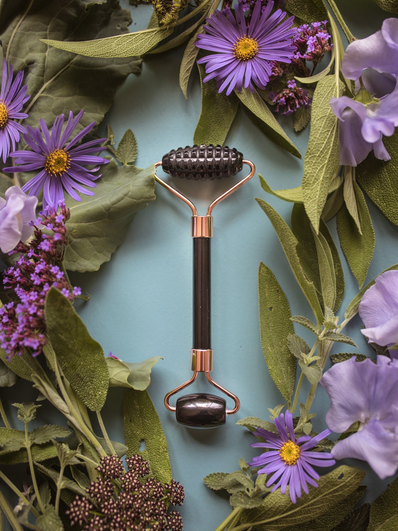 YÙ - Face & Body Doppel Roller Obsidian - WERTE FREUNDE