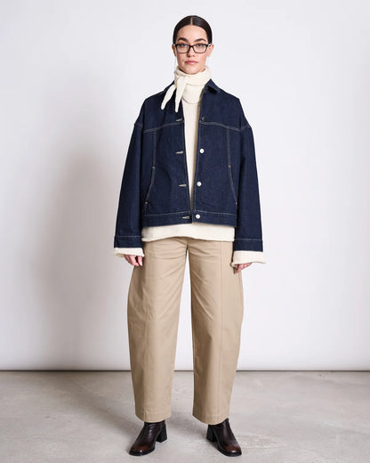 JAN N JUNE - AMBAR MINI WOOL SCARF offwhite