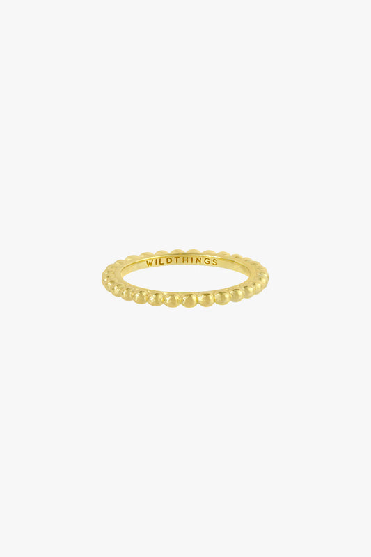 WILDTHINGS - Small dots stacking ring gold plated