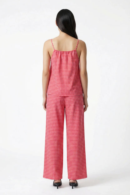 amt. - Crush Top Vichy Red Pink - WERTE FREUNDE