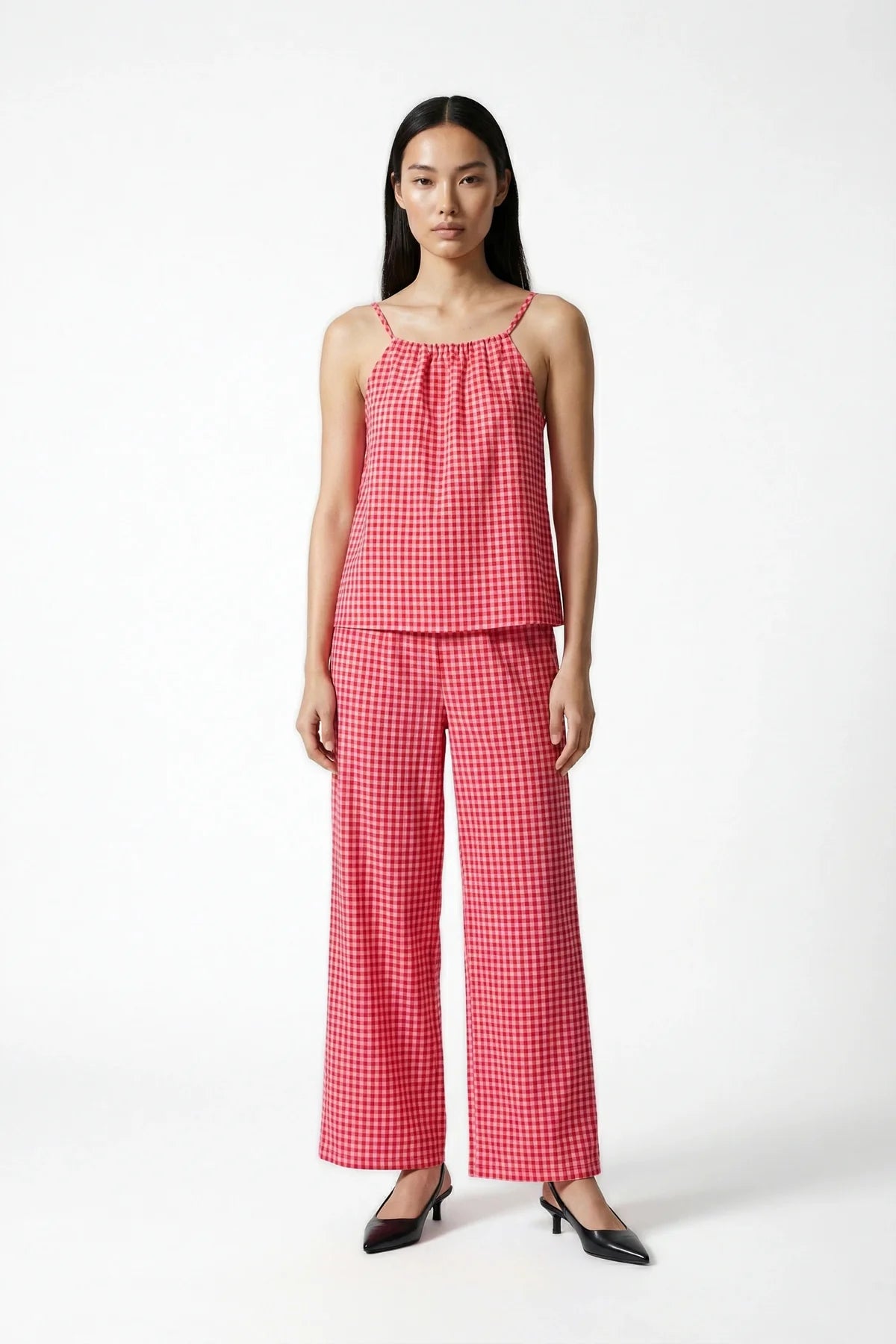 amt. - Crush Top Vichy Red Pink - WERTE FREUNDE