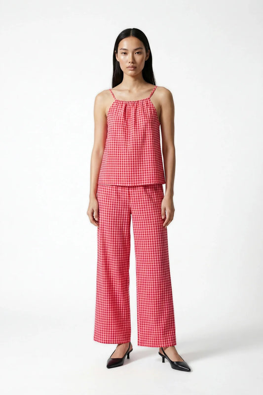 amt. - Crush Top Vichy Red Pink - WERTE FREUNDE