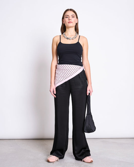 JAN N JUNE - VAD Printed Cotton Scarf light orchid striped - WERTE FREUNDE