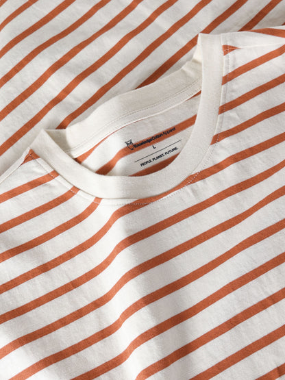 KCA - Loose striped t-shirt Red Stripe - WERTE FREUNDE