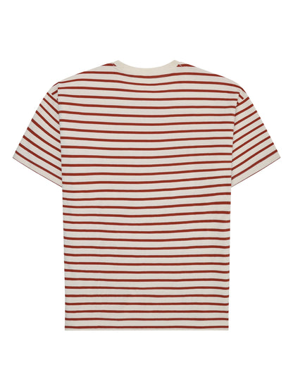 KCA - Loose striped t-shirt Red Stripe - WERTE FREUNDE