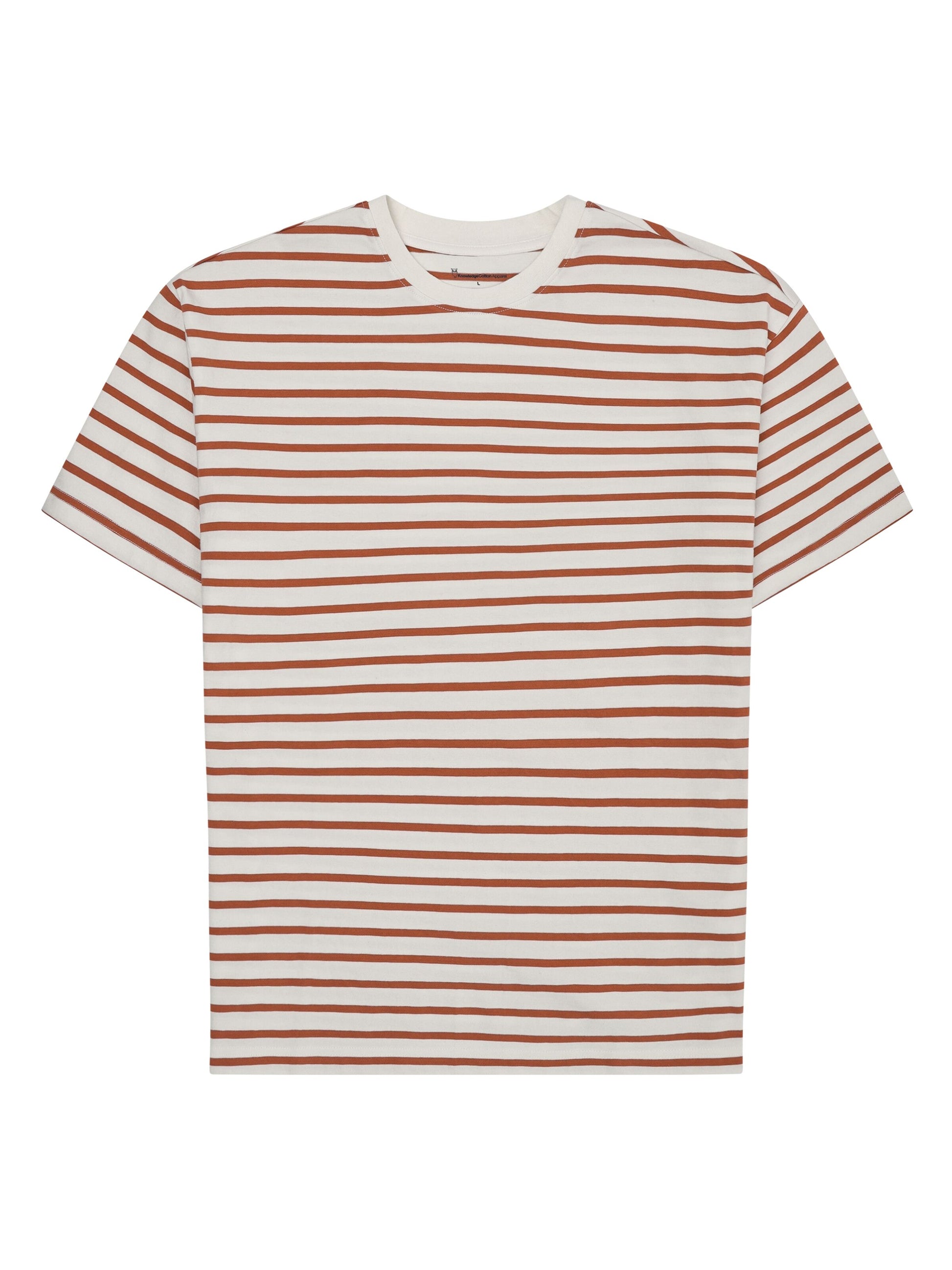 KCA - Loose striped t-shirt Red Stripe - WERTE FREUNDE