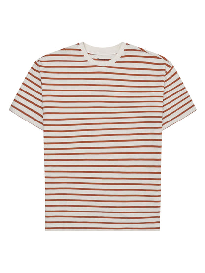 KCA - Loose striped t-shirt Red Stripe - WERTE FREUNDE
