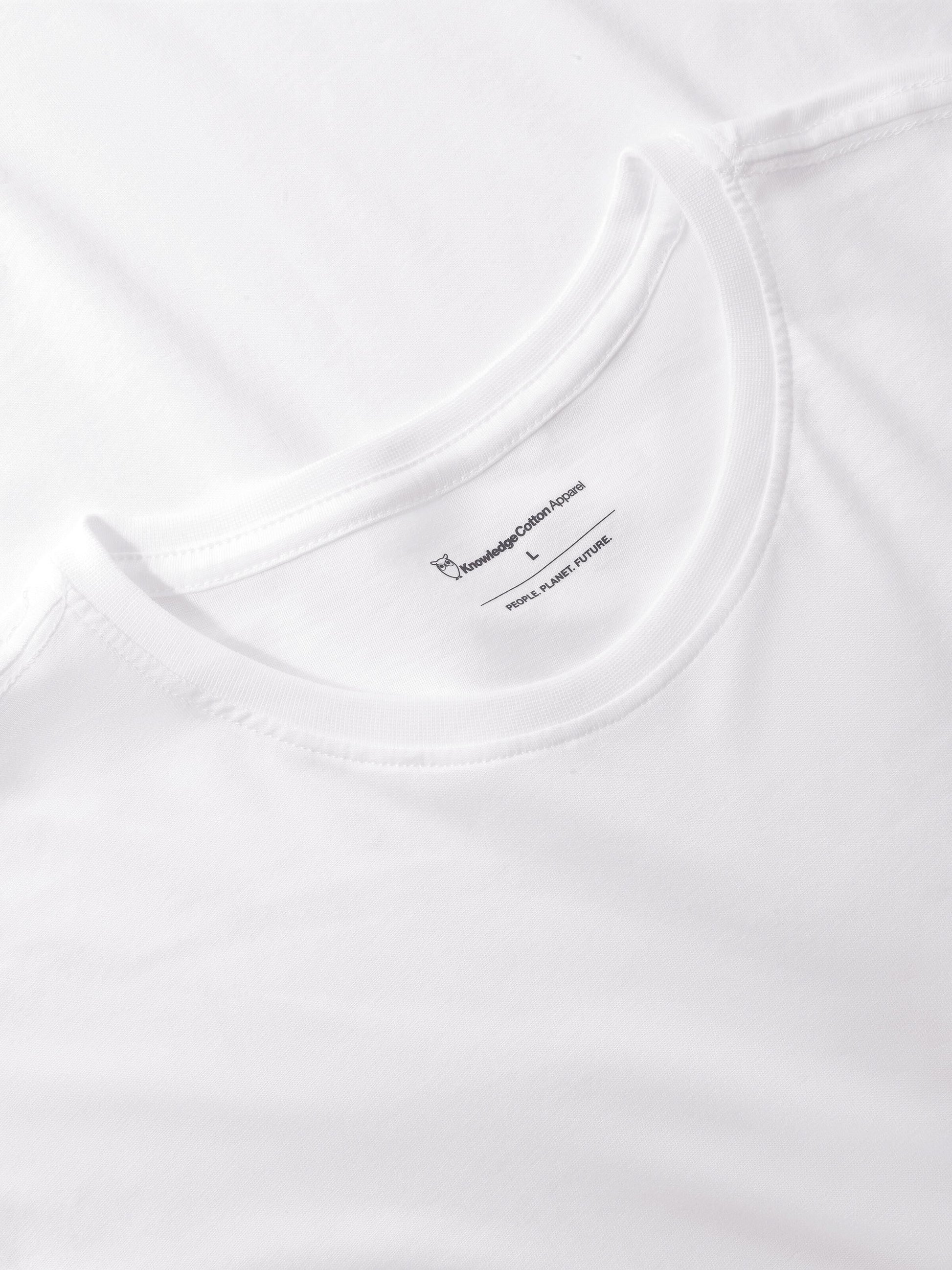 KCA - Basic t-shirt Bright White - WERTE FREUNDE