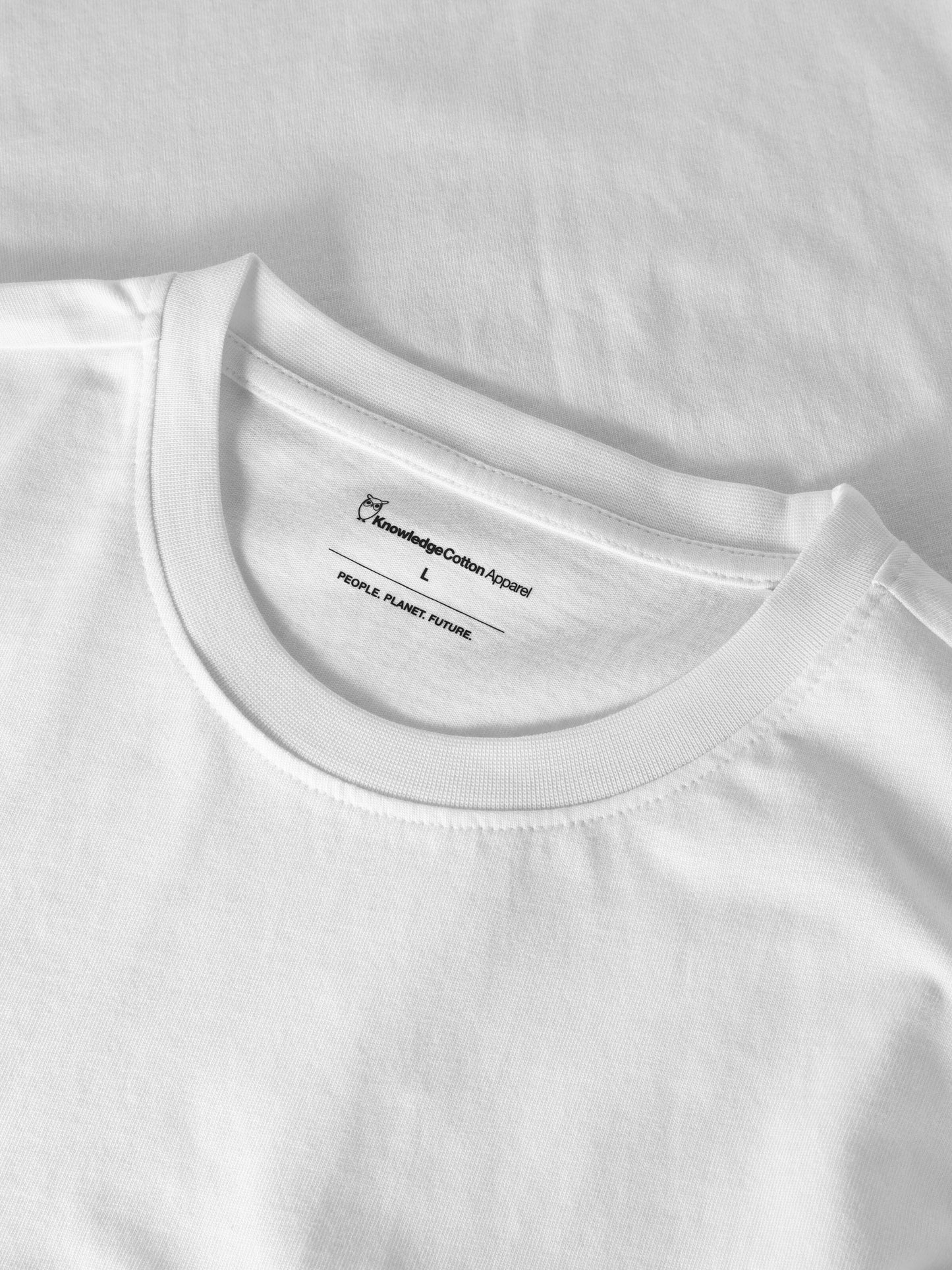 KCA - Basic t-shirt Bright White - WERTE FREUNDE