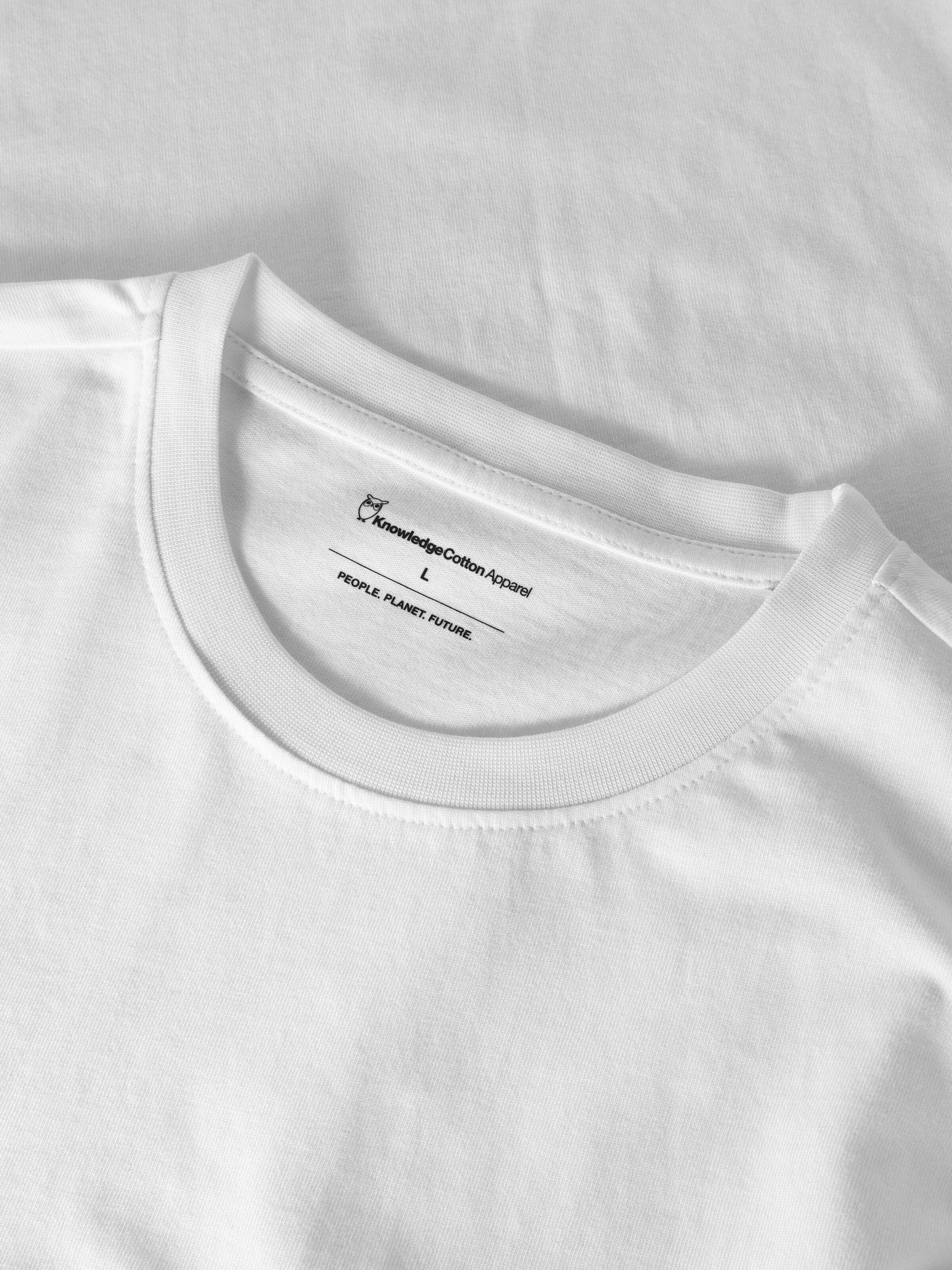 KCA - Basic t-shirt Bright White - WERTE FREUNDE