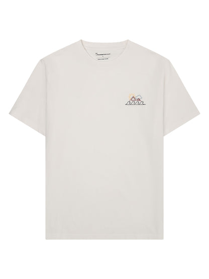 KCA - Chest print t-shirt Egret - WERTE FREUNDE