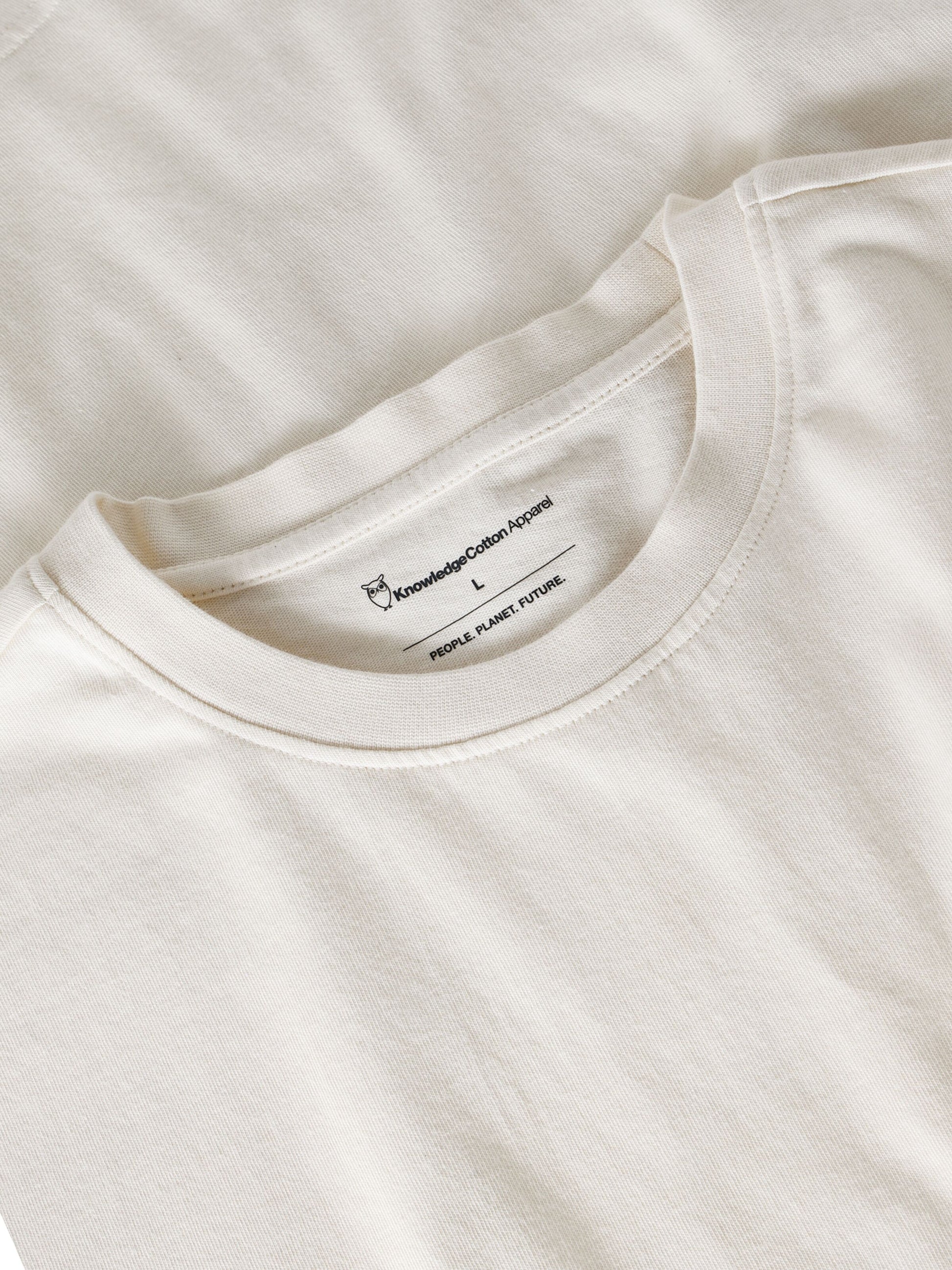 KCA - Chest print t-shirt Egret - WERTE FREUNDE