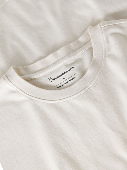 KCA - Chest print t-shirt Egret - WERTE FREUNDE