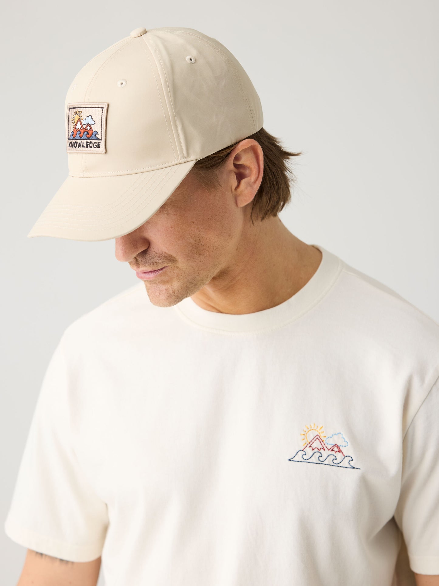 KCA - Chest print t-shirt Egret - WERTE FREUNDE