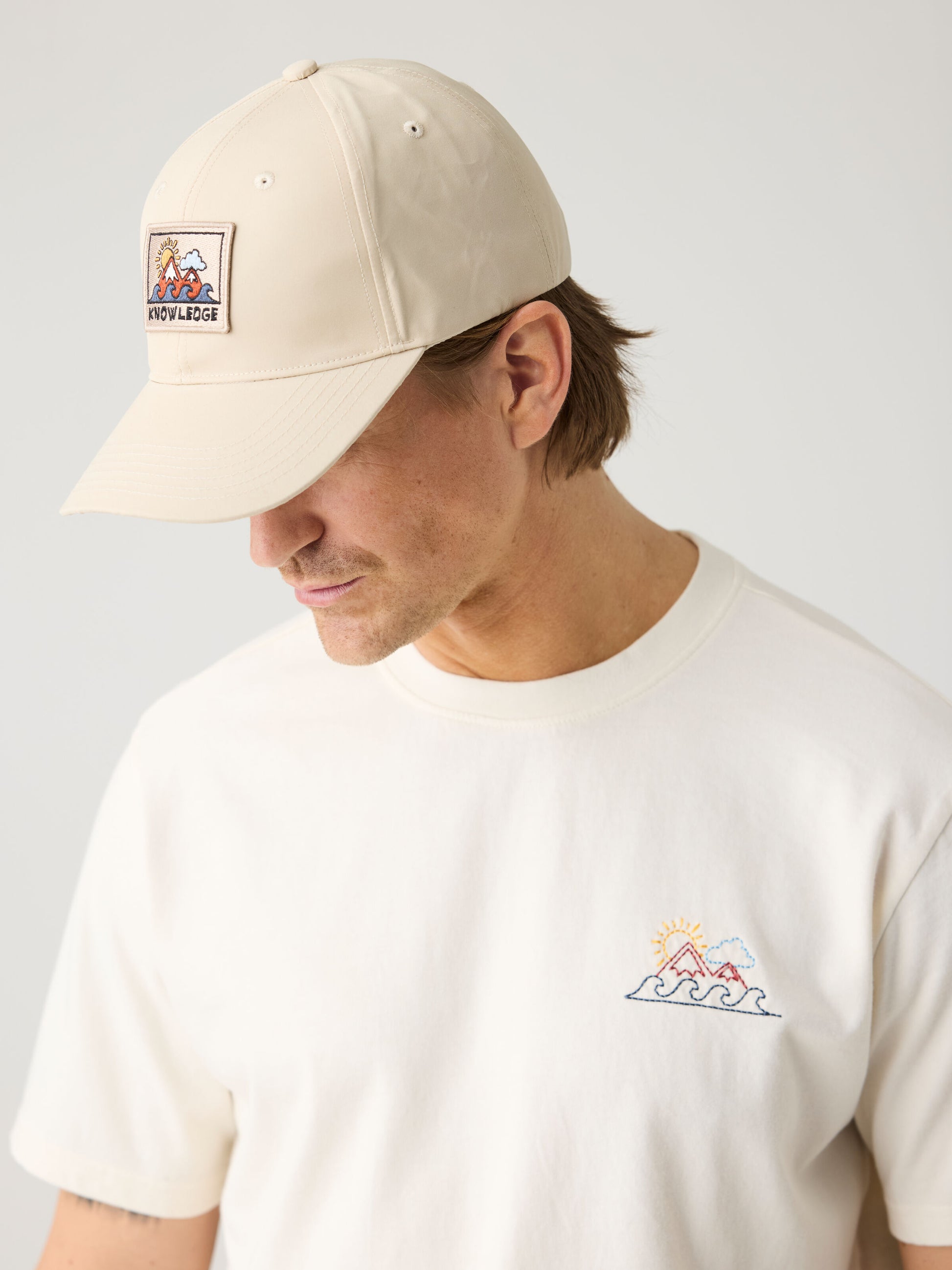 KCA - Chest print t-shirt Egret - WERTE FREUNDE