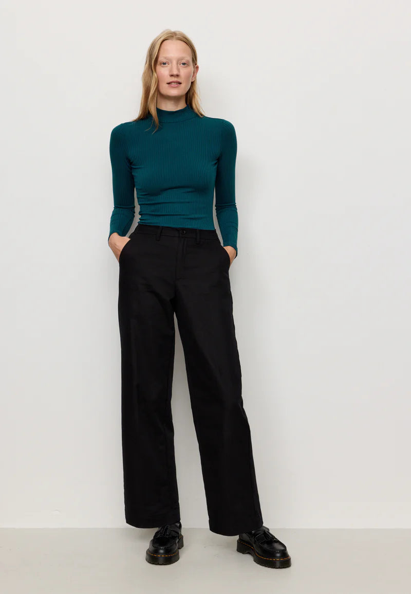 recolution - CRASSULA Longsleeve deep lake blue