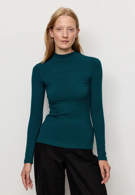 recolution - CRASSULA Longsleeve deep lake blue