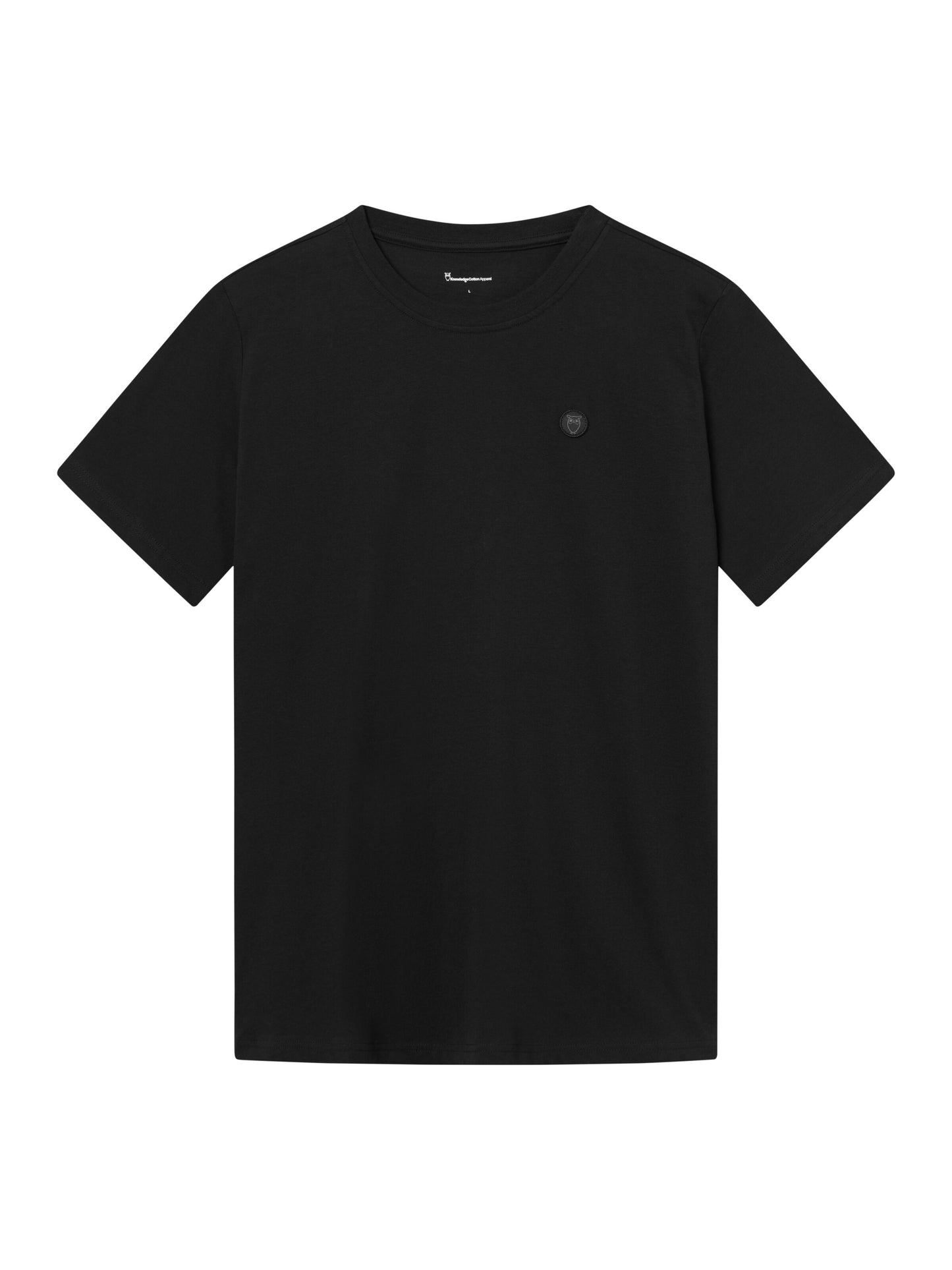 KCA - LOKE badge tee - Regenerative Organic Certified® - Vegan Black Jet