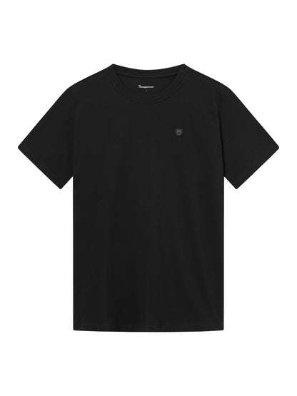 KCA - LOKE badge tee - Regenerative Organic Certified® - Vegan Black Jet