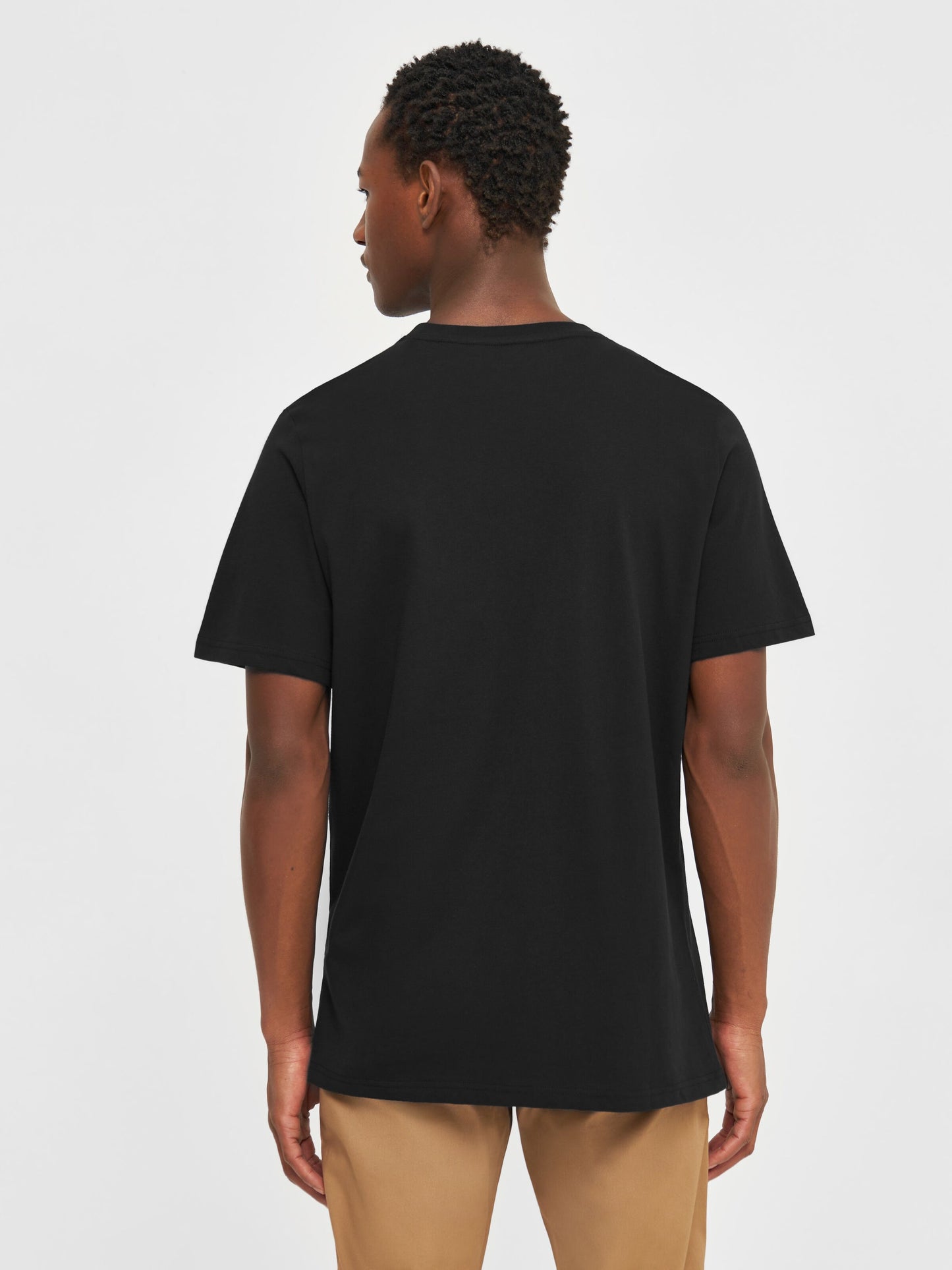 KCA - LOKE badge tee - Regenerative Organic Certified® - Vegan Black Jet