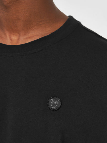 KCA - LOKE badge tee - Regenerative Organic Certified® - Vegan Black Jet