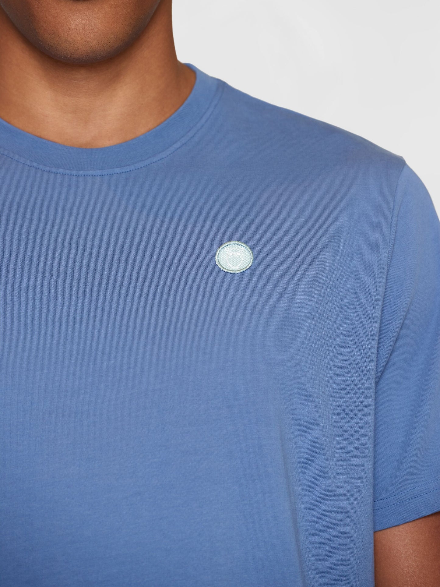 KCA - LOKE badge tee - Regenerative Organic Certified™ Moonlight Blue