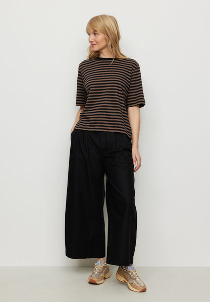 recolution - AZOLLA STRIPES T-Shirt vintage brown