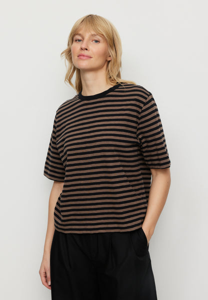 recolution - AZOLLA STRIPES T-Shirt vintage brown