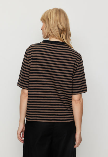 recolution - AZOLLA STRIPES T-Shirt vintage brown