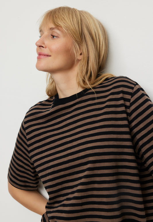 recolution - AZOLLA STRIPES T-Shirt vintage brown