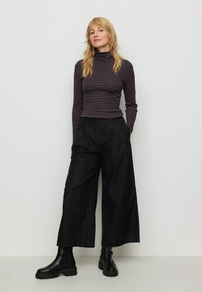 recolution - LIATRIS STRIPES Longsleeve dark grape
