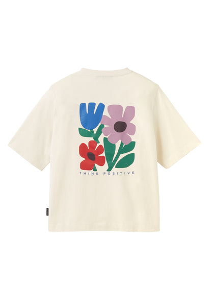 recolution - AZOLLA THINK POSITIVE T-Shirt arctic white