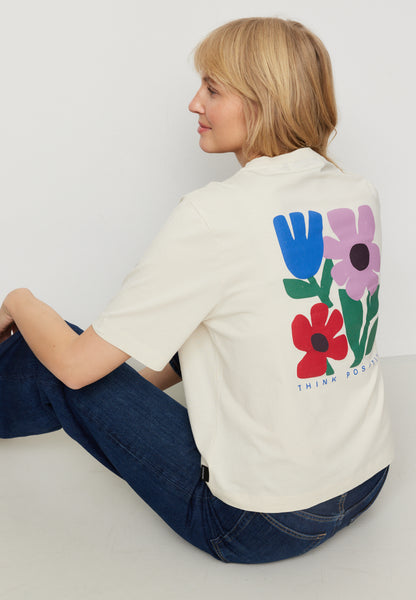 recolution - AZOLLA THINK POSITIVE T-Shirt arctic white