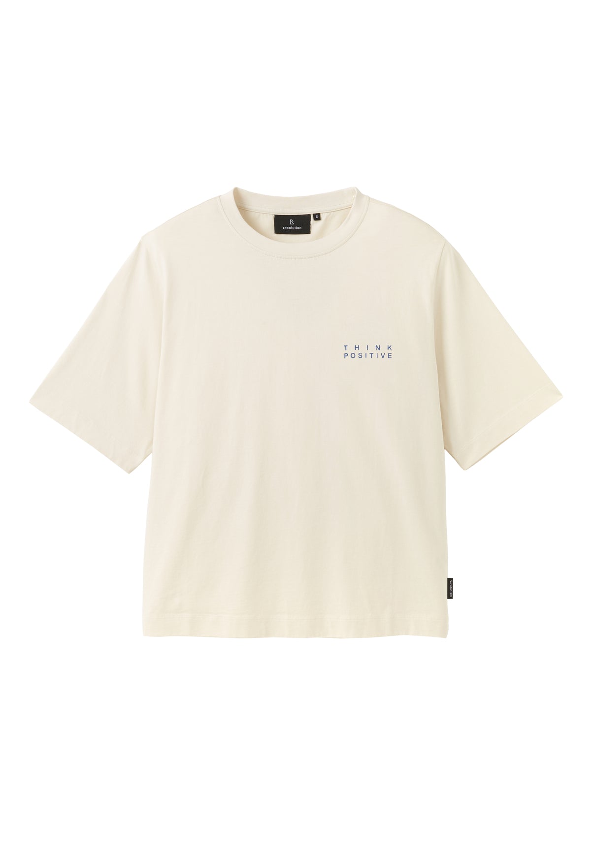 recolution - AZOLLA THINK POSITIVE T-Shirt arctic white