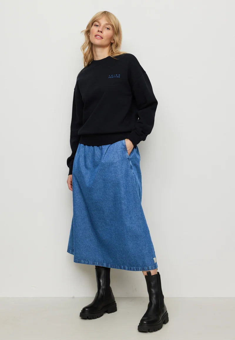 recolution - NERINE THINK POSITIVE Sweatshirt black