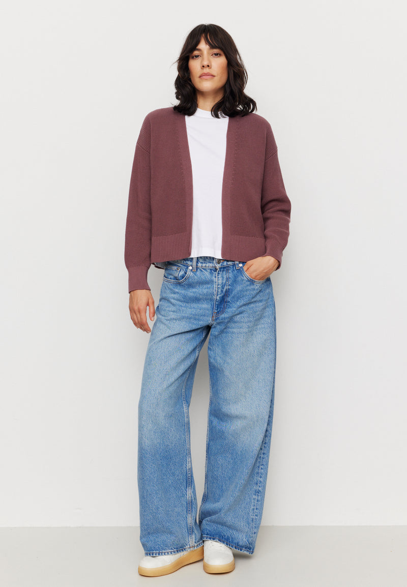 recolution - MORINGA Cardigan wild berry