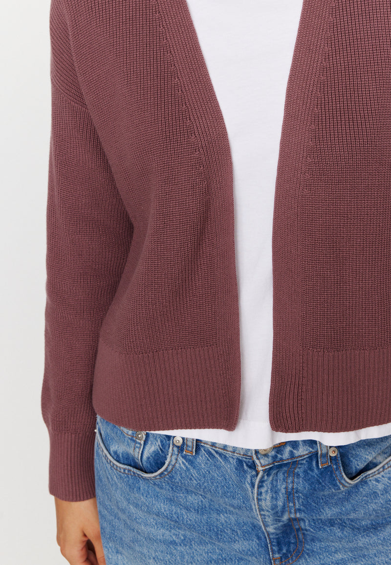 recolution - MORINGA Cardigan wild berry