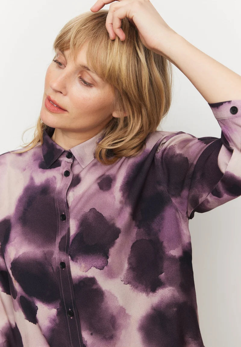 recolution - CYPRESS WATERDROP Bluse dark grape